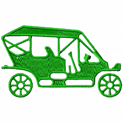 Antique Cars Embroidery Design 2